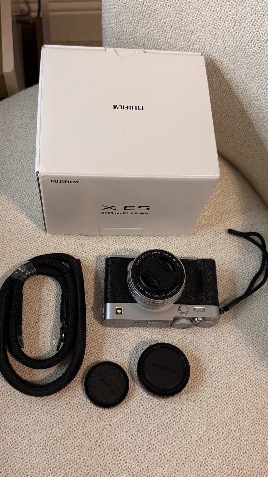 Fujifilm X-E5 Mirrorless Camera XF23mm f/2.8 R WR Lens Silver X Series - Image 1