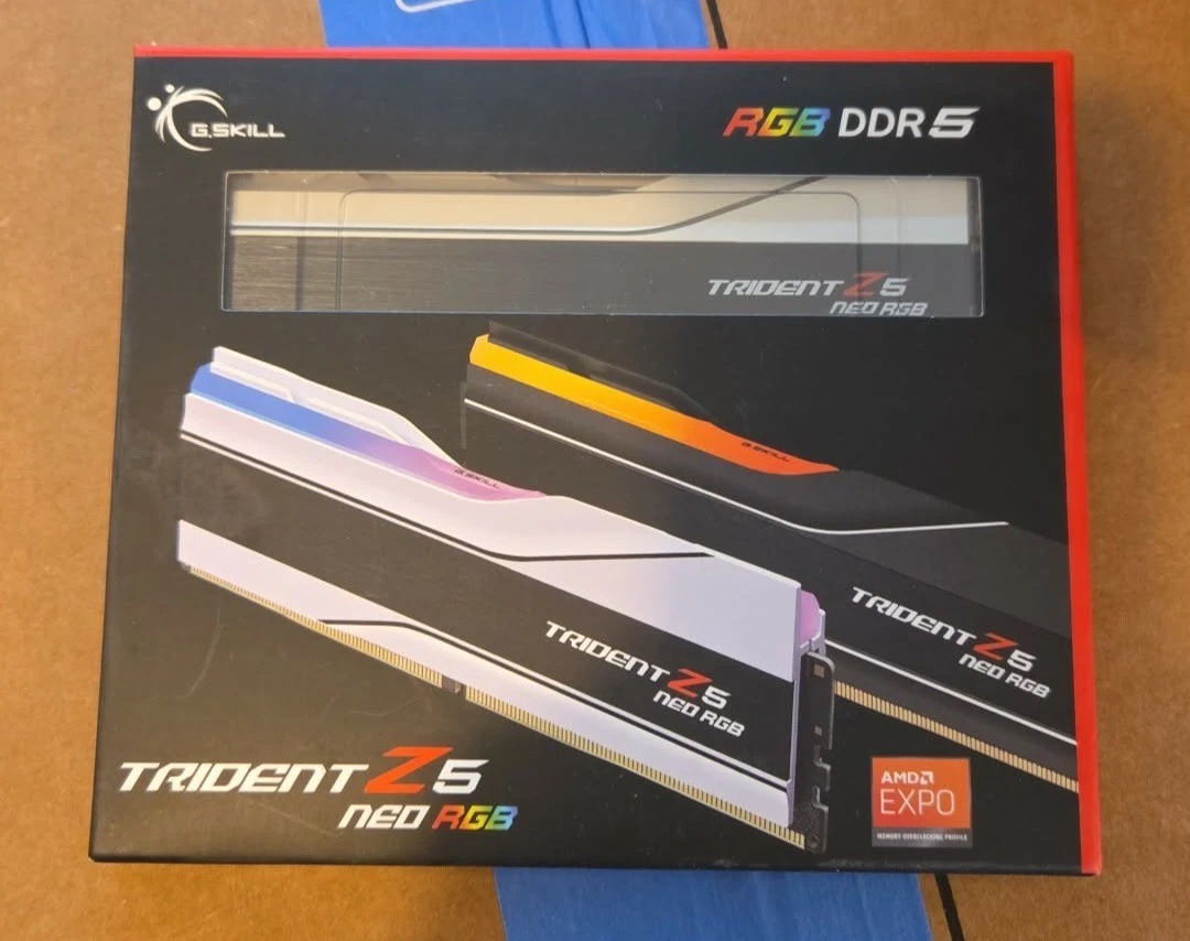 G.SKILL Trident Z5 Neo RGB DDR5-6000 CL30 64GB 2x32GB F5-6000J3036G32GX2-TZ5NRW - Image 1