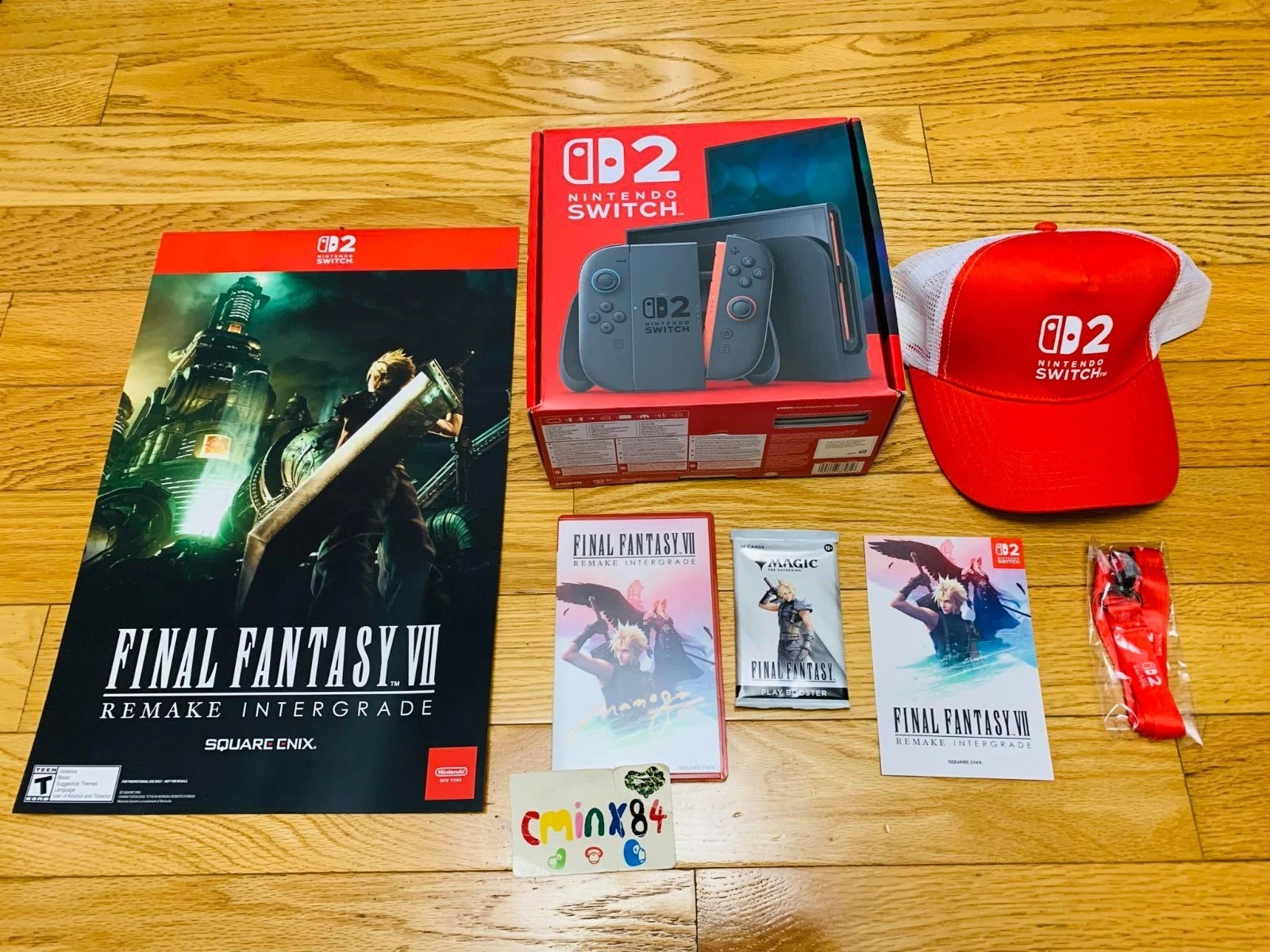 Nintendo Switch 2 + Final Fantasy VII Remake Intergrade Bundle NAOKI Autograph - Image 1