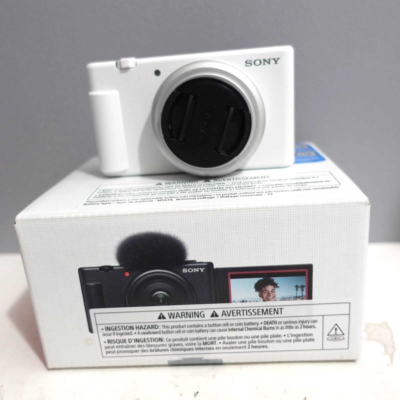 Sony ZV-1F Video Touch Screen Vlog Camera For Content Creators White - Image 1