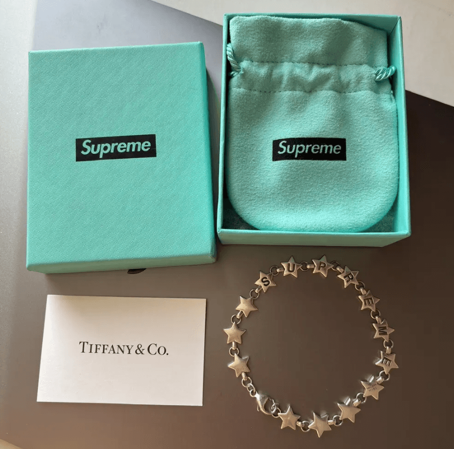 Supreme Tiffany & Co Silver Star Bracelet - Image 1