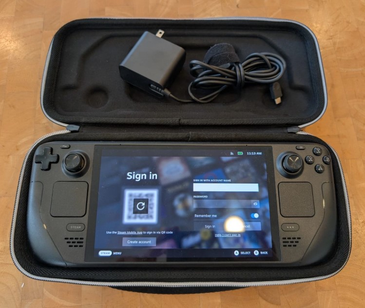 Valve Steam Deck OLED 512GB SSD - 16GB RAM 7.4” Display + Carrying Case - Image 1